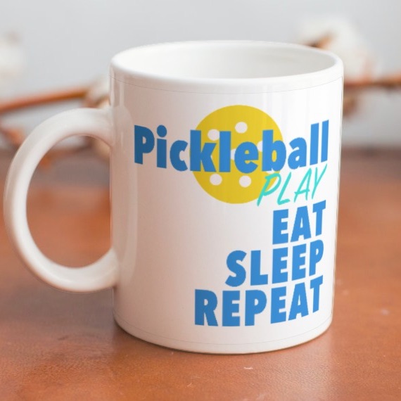 Pickleball 'Play Eat Sleep Repeat' Mug