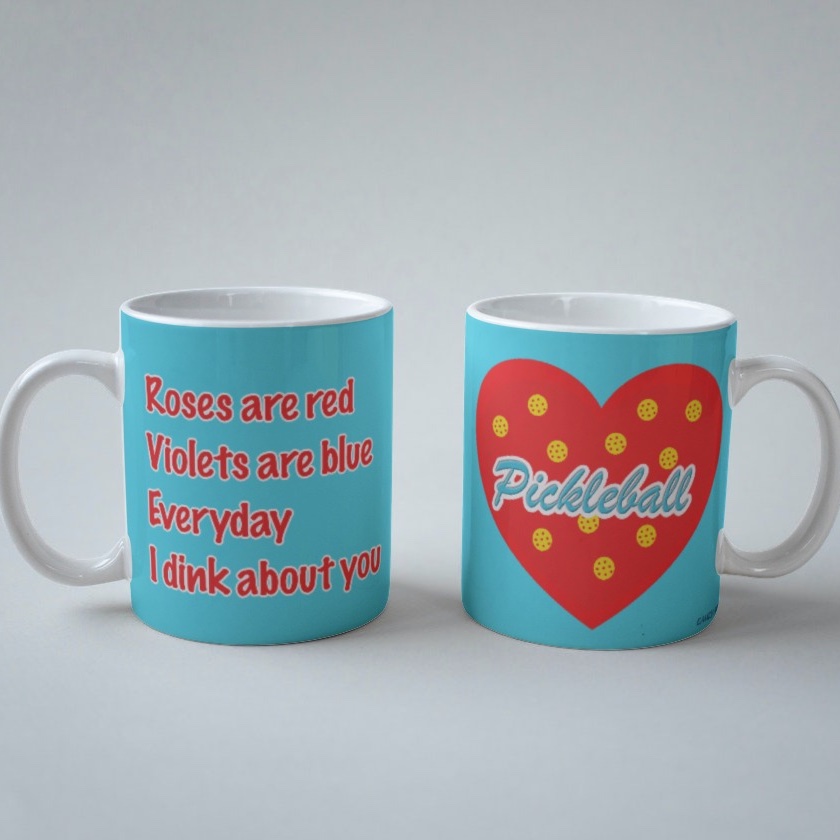 Pickleball mug - Valentine's